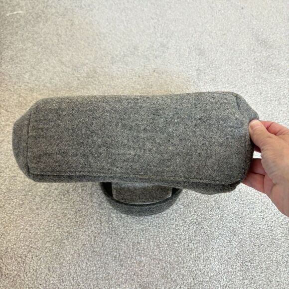 Timmy Woods Beverly Hills Art Deco Beaded Bag Floral Gray Flannel Cocktail Artsy - Picture 9 of 11